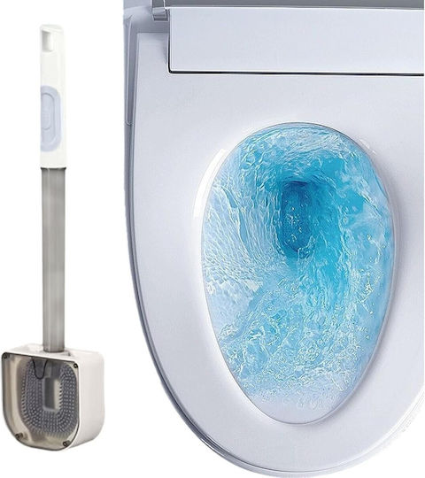 Alista Home Perie de Toaletă din Plastic pentru Baie Albă