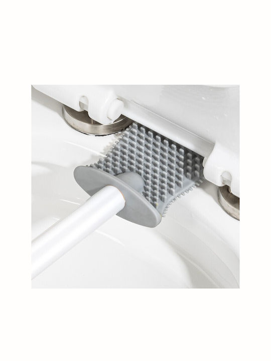 Alista Home Perie de Toaletă din Plastic Gri pentru Baie