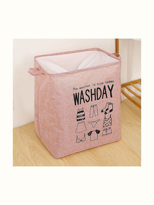 Alista Home Coș De Rufe Tesătură Pliabil 72lt 30x40x60cm Roz