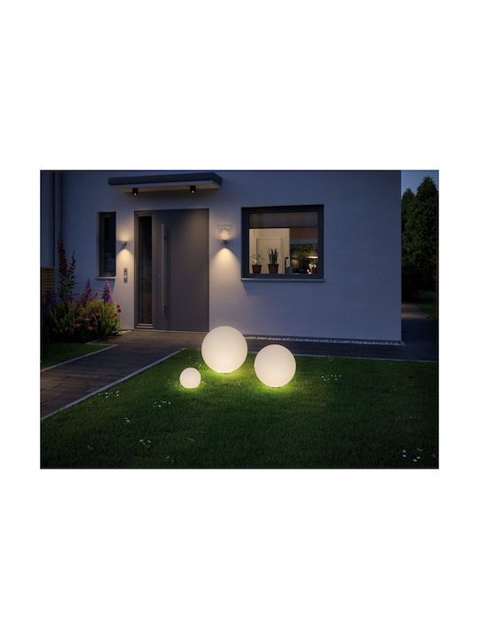 Paulmann Outdoor Floor Lamp Globe for Exterior Space with Warm White Light IP67