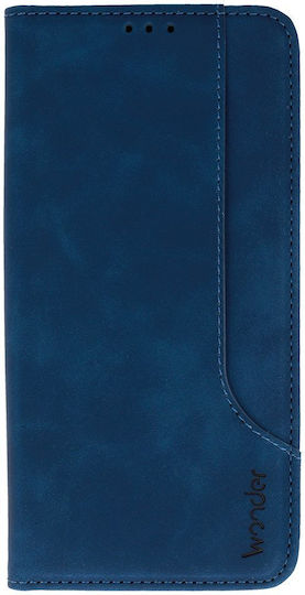 Wonder Wallet Δερματίνης / Δερμάτινο Navy Μπλε (Redmi Note 12 4G)