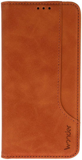 Wonder Back Cover Piele artificială / Silicon Maro (Redmi 9A / 9AT)