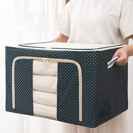 Alista Home Casetă Textilă de Depozitare pentru Pătură/Duvet / Haine Albastră 60x42x40cm
