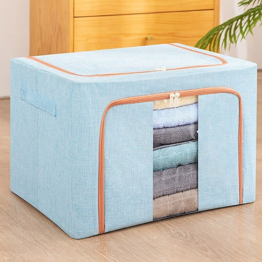 Alista Home Casetă Textilă De Depozitare Pentru Pătură/Duvet Și Haine Albastră 60x42x40cm