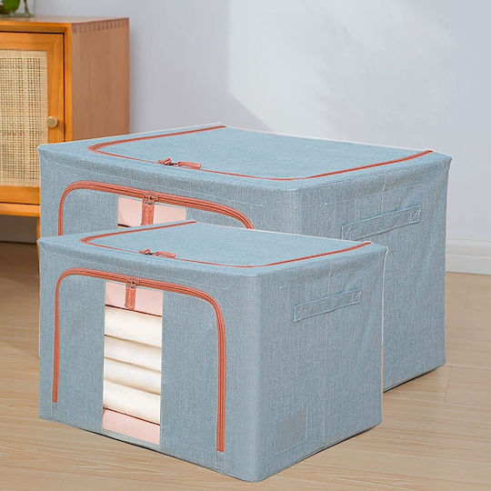 Alista Home Casetă Textilă De Depozitare Pentru Pătură/Duvet Și Haine Albastră 60x42x40cm