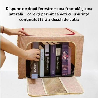 Alista Home Casetă Textilă De Depozitare Pentru Pătură/Duvet / Haine Roz 60x42x40cm