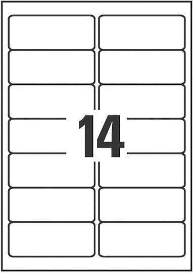 Avery 280 Self-Adhesive Rectangular A4 Labels 99.1x38.1mm