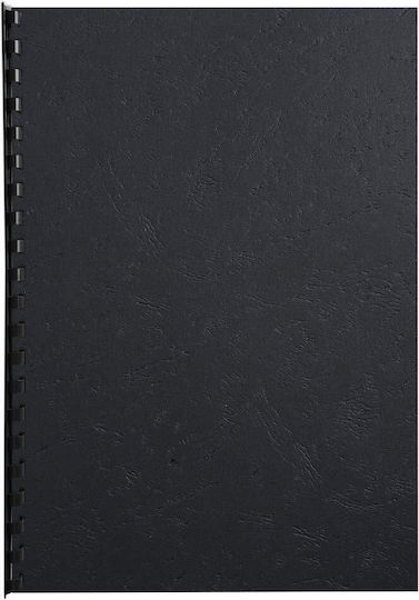 Back Cover Bookbinding A4 100 Sheets Leather Type 270g Color Black Exacompta