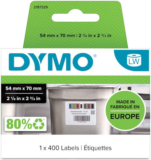 Dymo Ταινία Ετικετογράφου σε Λευκό Χρώμα