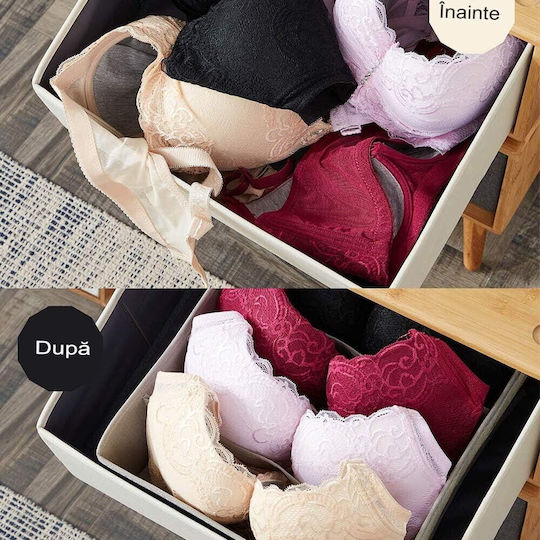 Alista Home Husă de Depozitare din Material Textil pentru Șosete / Cravate în Culoare Gri 32x16x10cm