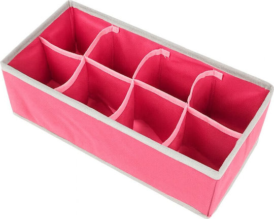 Alista Home Husă Textilă de Depozitare pentru Șosete / Cravate Roz 32x16x10cm