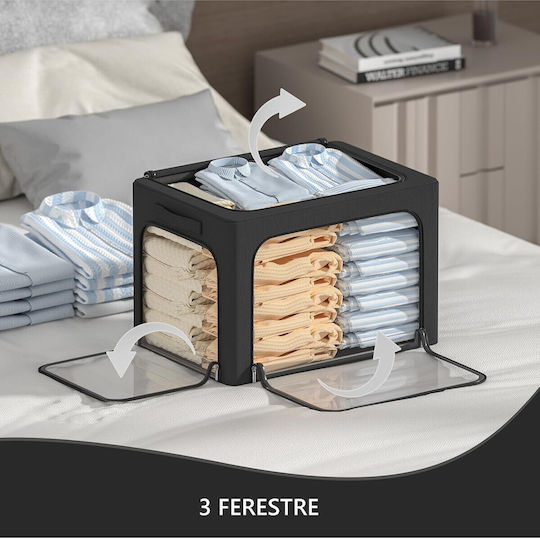 Alista Home Cutie de Depozitare Textilă pentru Pătură Duvet Haine în Culoare Gri 42x30x30cm