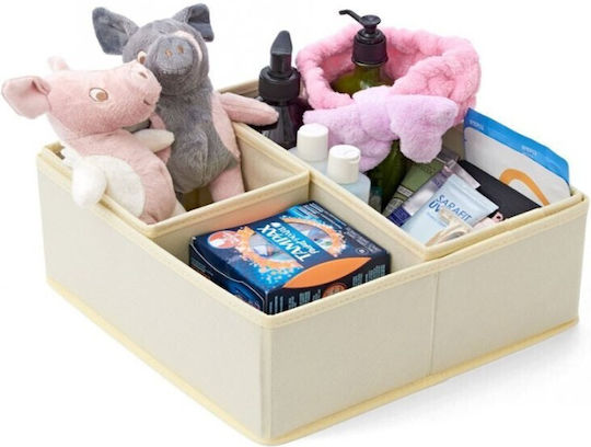 Alista Home Υφασμάτινο Organizer Συρταριών για Εσώρουχα / Κάλτσες / Γραβάτες σε Λευκό Χρώμα 6τμχ