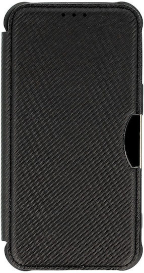 Razor Book Silicon / Piele Negru (Galaxy A55)