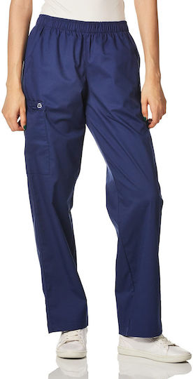 WonderWink Pull-on Cargo Γυναικείο Ιατρικό Παντελόνι Navy Μπλε από Βαμβάκι και Πολυεστέρα