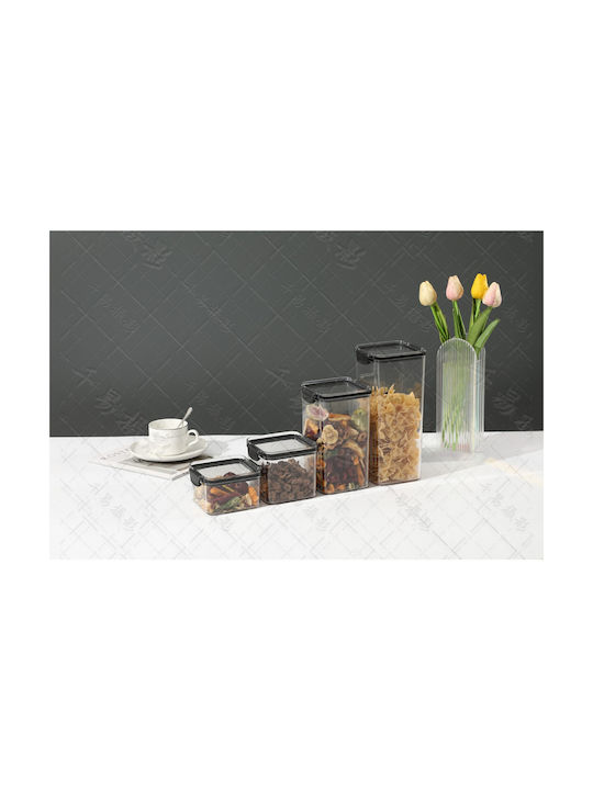 Alista Home Vază Cereale Cu Capac Plastic Transparent 1800ml 1 Bucată