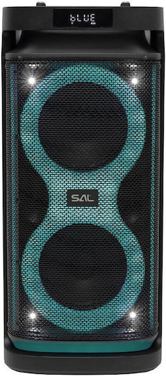 Bluetooth Lautsprecher 80W mit Tischuhr Schwarz