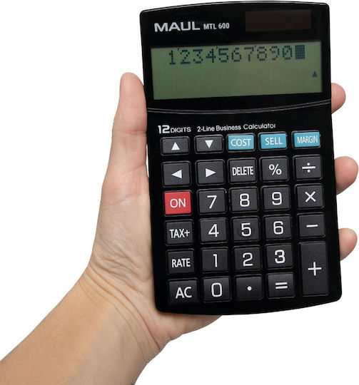 Maul MAUL MLT 600 Calculator 12 Digits in Black Color 1pcs