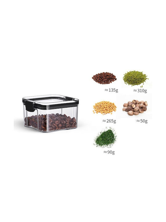 Alista Home Vază Cereale Cu Capac Din Plastic Transparent 460ml 1 Bucată