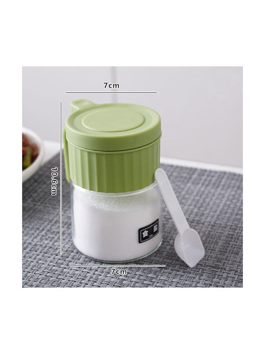 Alista Home Vază pentru Zahăr cu Capac din Sticlă Verde 180ml