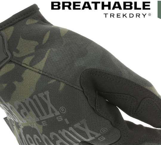 Mechanix Wear Original Multicam Γάντια Εργασίας Μαύρα Συνθετικού Δέρματος