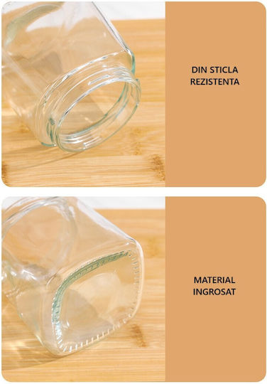 Alista Home Βάζο για Ζάχαρη με Καπάκι Γυάλινο Πράσινο 180ml