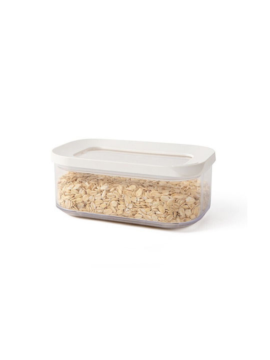 Alista Home Cereal Box with Lid Plastic White 450ml 1 Piece
