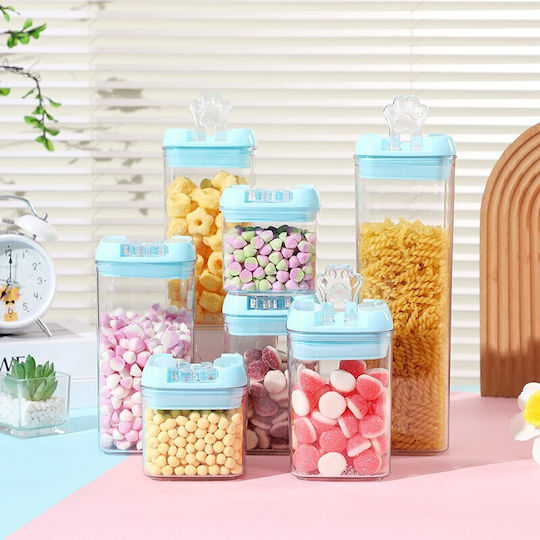 Alista Home Κουτί Δημητριακών με Καπάκι Πλαστικό Μπλε 1900ml