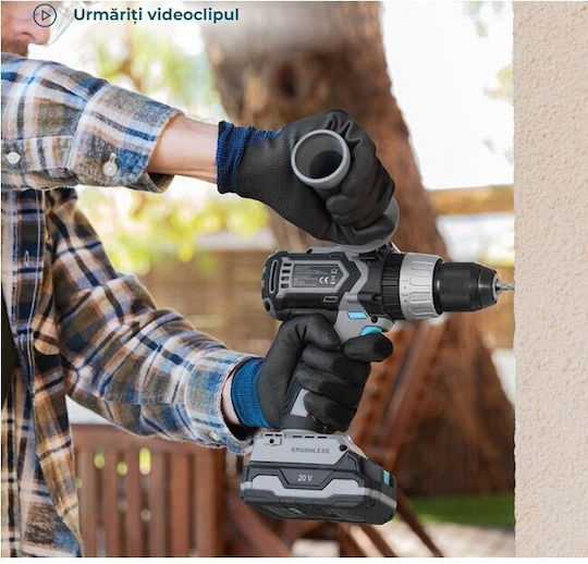 Cecotec CecoRaptor Perfect Impact Drill 2020 Ultra Percussive Drill Driver Battery Brushless 20V 1x2Ah