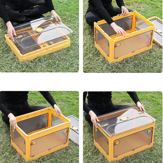 Alista Home Plastic Storage Box with Lid Blue 40.5x29x24.5cm