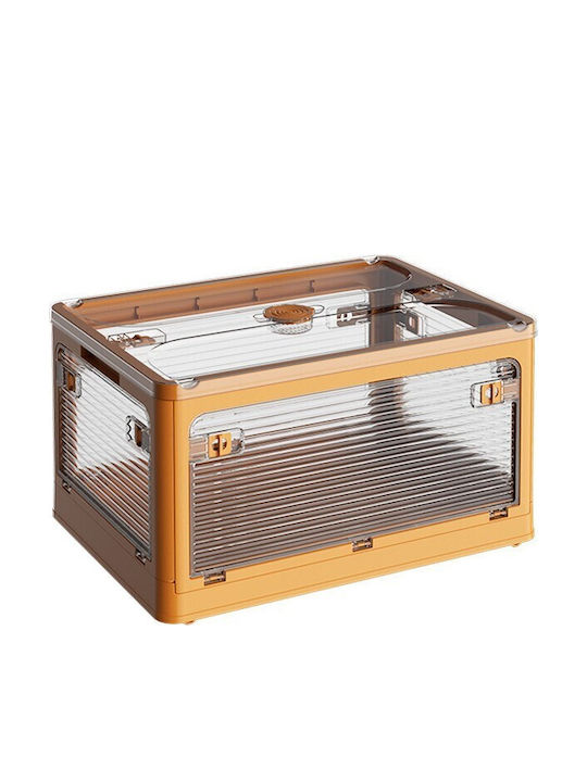Alista Home Cutie de Depozitare Din Plastic Cu Capac Portocalie 40.5x29x24.5cm