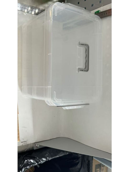 Alista Home Cutie De Depozitare Din Plastic Cu Roți Și Capac Transparent 24x17x13.5cm