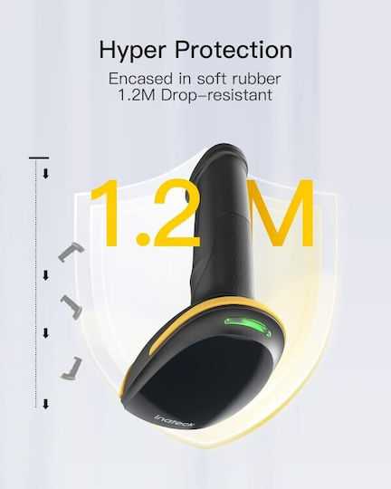 Inateck Handheld Scanner Wireless with 1D Barcode Reading Capability