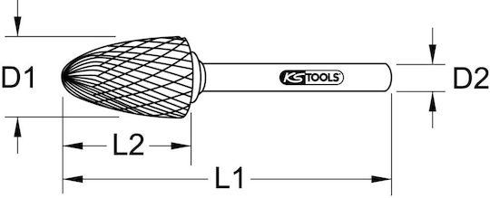 Hm Rounded Milling Arbor Shape F8 Mm