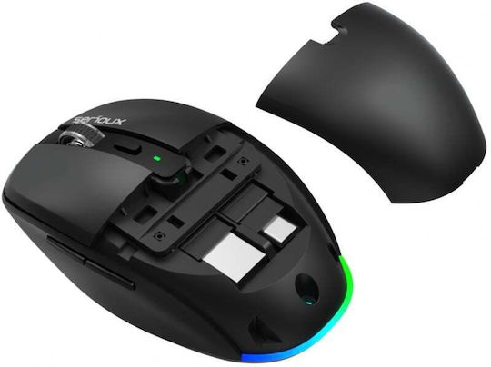 Serioux AirFlow Kabelloses & Verkabeltes Bluetooth Mäuse Schwarz