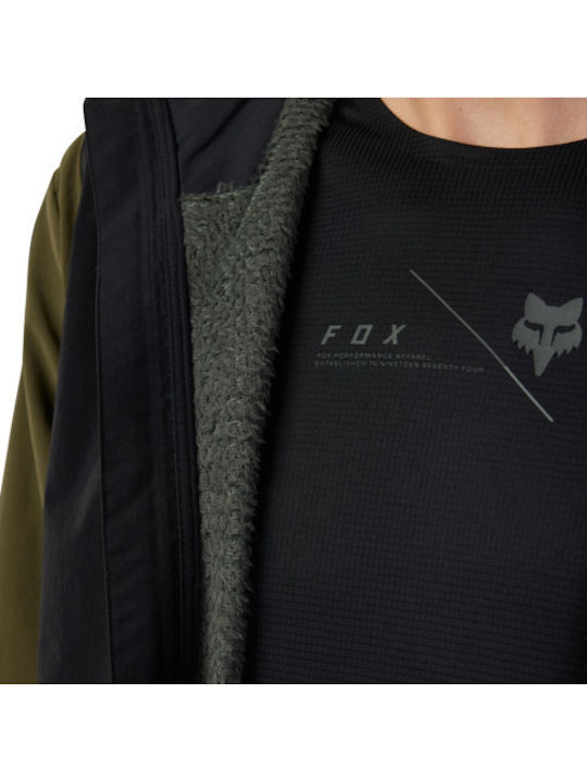 Fox Μπουφάν Εργασίας με Επένδυση Fleece Πράσινο