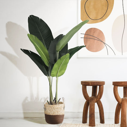 GloboStar Beige, Brown, White Flower Pot 23x23x23cm