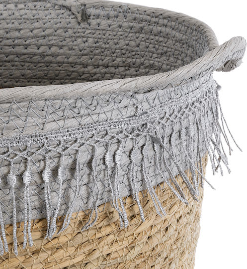 GloboStar Beige Flower Pot with Gray 28x26x28cm