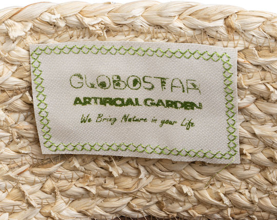 GloboStar Beiger Blumentopf, Braun, Weiß 28x33x28cm
