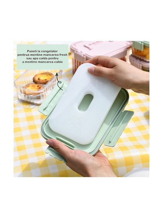 Alista Home Cutie De Prânz Din Plastic Transparent 1.5lt