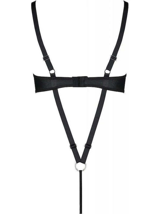 Γυναικείο Κορμάκι Passion Celine Body Leather Μαύρο Pe-celine