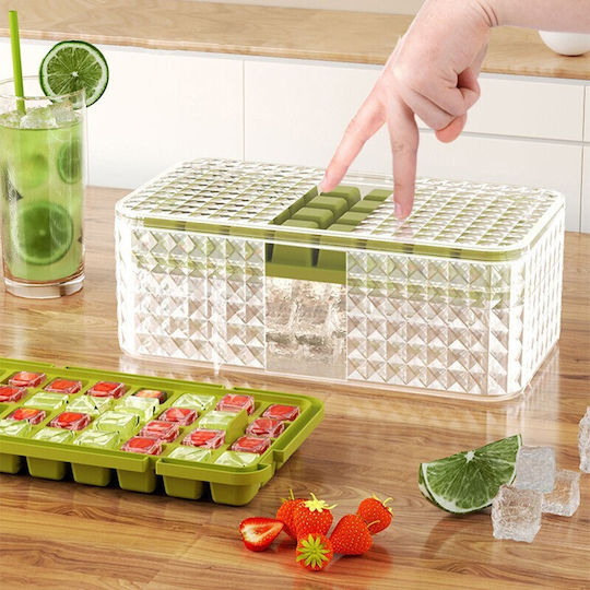 Alista Home Păgothiki Cub Plastică cu Capac Verde 125000 3 Bucăți