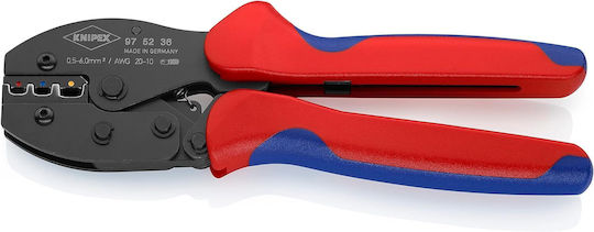Knipex Preciforce Πρέσα Ακροδεκτών Διατομής 0.5 - 6mm² (Μήκος 220mm)
