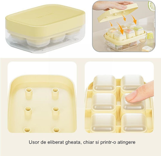 Alista Home Păghetoare Cub din Silicon Galbenă 125157