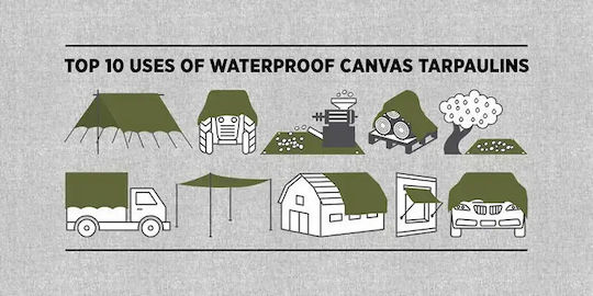Bradas Waterproof Tarpaulin 120gr/m² 2x3m. Light Type Silver
