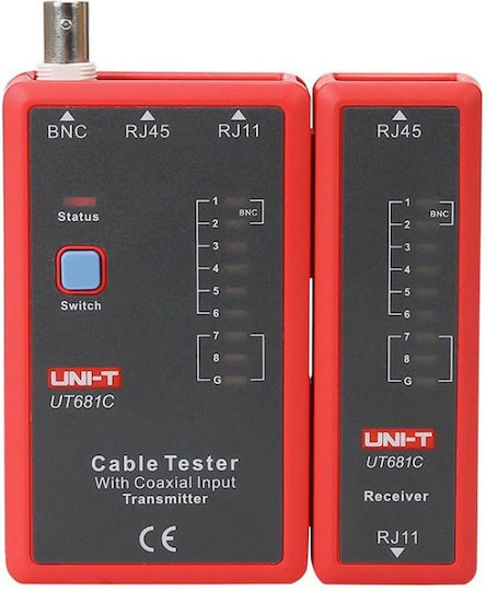 Uni-T UT681C Tester Καλωδίων Δικτύου RJ45 / RJ11 / BNC