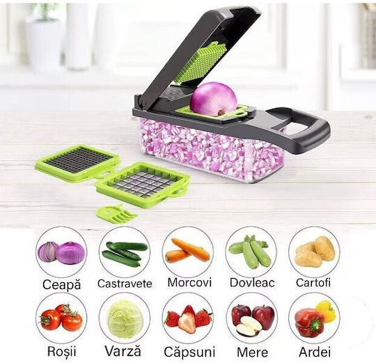 Alista Home Răzătoare Pentru Fructe Și Legume Din Oțel Inoxidabil Cu Container 32.2x11.3cm