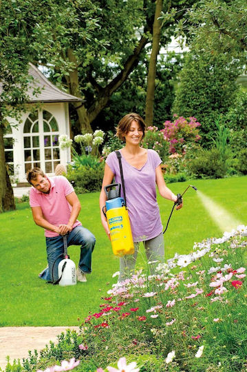 Gloria Autopump Set Pressure Sprayer with Battery 2.3Ah with Capacity 5lt in Yellow color