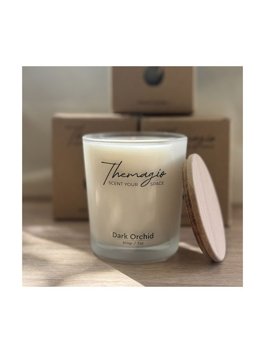 Themagio Lumânare Aromatică Din Soia Orhidee Întunecată Borcan Transparent 200gr