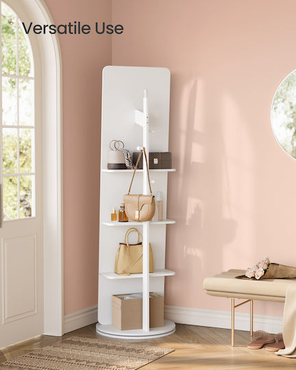 Songmics Καθρέπτης με Λευκό Μεταλλικό Πλαίσιο 163x45cm